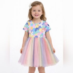 SHEIN Multicolor Patterned Kids Dress